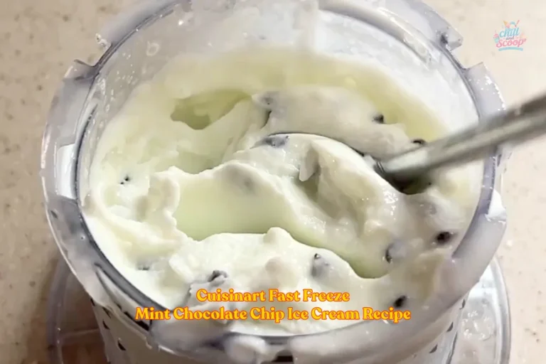Cuisinart Fast Freeze Mint Chocolate Chip Ice Cream Recipe