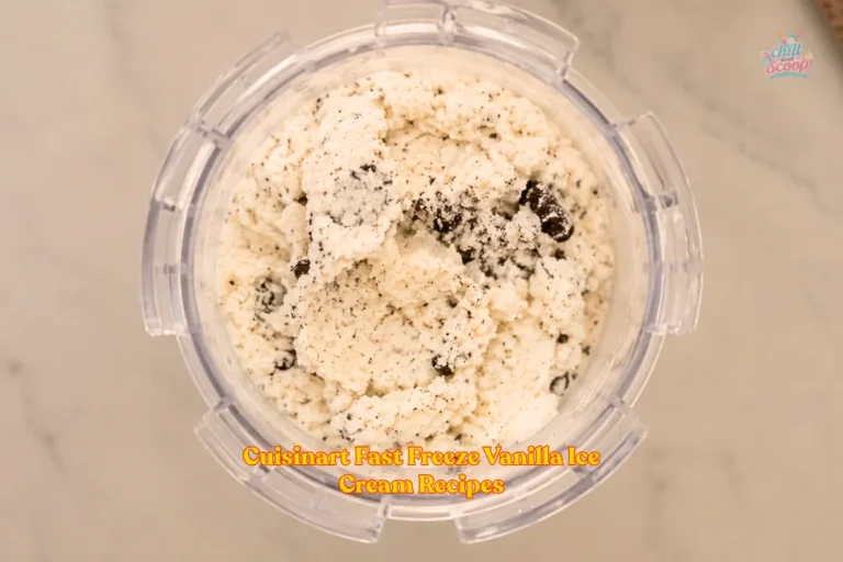 Cuisinart Fast Freeze Vanilla Ice Cream Recipes