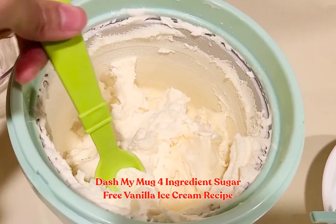 Dash My Mug 4 Ingredient Sugar Free Vanilla Ice Cream Recipe
